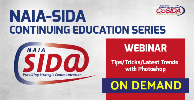 On Demand: NAIA-SIDA Webinar: Tips/Tricks/Latest Trends With Photoshop (Sept. 5)